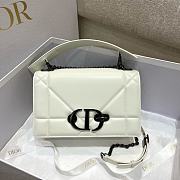 Dior 30 Montaigne Chain Bag With Handle Latte Maxicannage Lambskin - 1