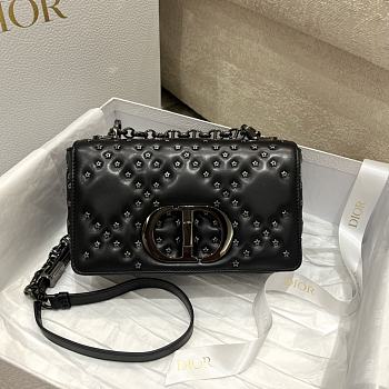Dior Caro Small Bag Full Black Lucky Star Cannage Lambskin 20x12x7 cm
