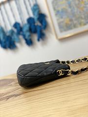 Chanel Hobo Handbag Black Lambskin size 17.5 x 24 x 6 cm - 6