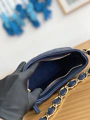 Chanel Hobo Handbag Navy Blue Lambskin size 17.5 x 24 x 6 cm - 6