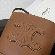 Celine Small Bucket Cuir Triomphe Smooth Leather Tan Size 22 x 24 x 13 cm - 2