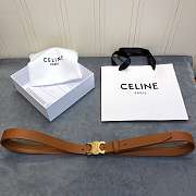 Celine Belt Brown 2.5cm - 1