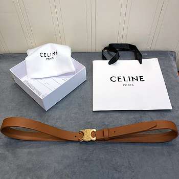 Celine Belt Brown 2.5cm