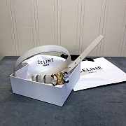Celine Belt White 2.5cm - 6