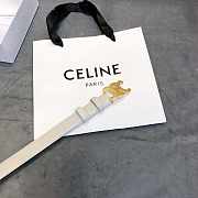 Celine Belt White 2.5cm - 5