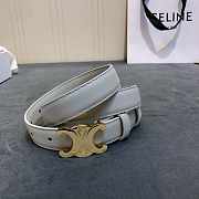Celine Belt White 2.5cm - 4