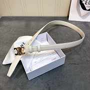 Celine Belt White 2.5cm - 3