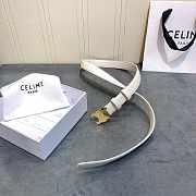 Celine Belt White 2.5cm - 2