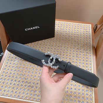 Chanel belt black width size 3cm 02 