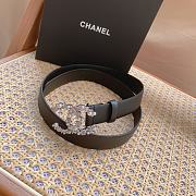 Chanel belt black width size 3cm 02  - 4