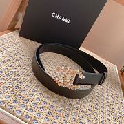 Chanel belt black width size 3cm 03 - 5