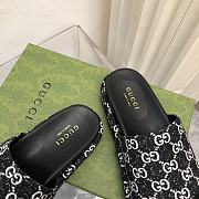 GUCCI | Platform Slide Sandal Black Canvas 623212 - 5.5cm - 5