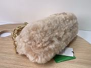 Bottega Veneta Chain Pouch Shearling Beige Bag size 31x12x16 cm - 5