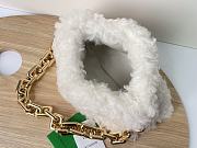 Bottega Veneta Chain Pouch Shearling White Bag size 31x12x16 cm - 3