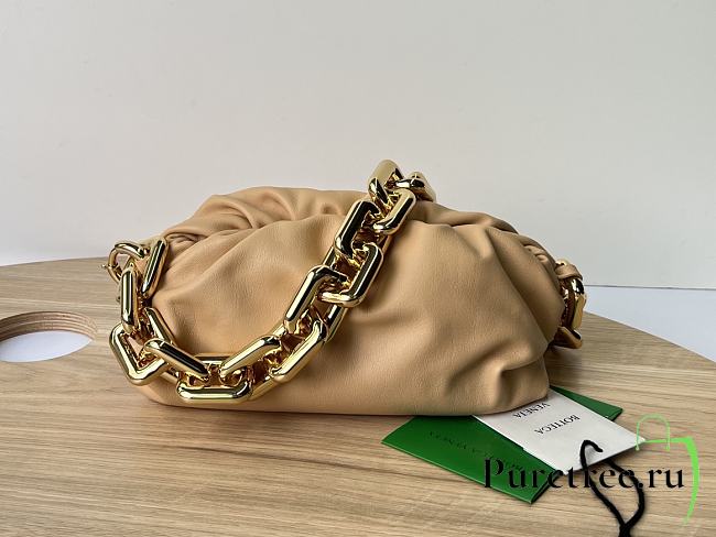 Bottega Veneta Teen Chain Pouch Almond Leather 28x14x10 cm - 1