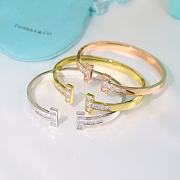 Tiffany & Co Pavé Diamond Square Bracelet - 1