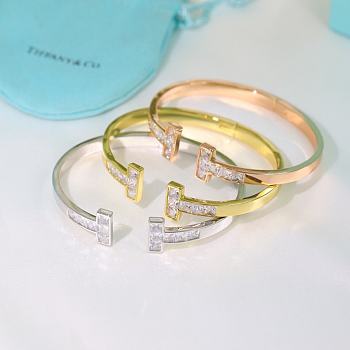 Tiffany & Co Pavé Diamond Square Bracelet