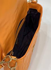 Fendi Baguette Orange Nappa Leather Bag size 26×5×13 cm - 3