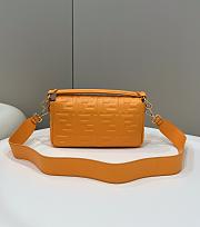 Fendi Baguette Orange Nappa Leather Bag size 26×5×13 cm - 4