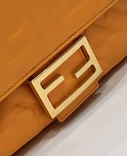 Fendi Baguette Orange Nappa Leather Bag size 26×5×13 cm - 6