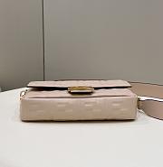 Fendi Baguette Light Pink Nappa Leather Bag size 26×5×13 cm - 4