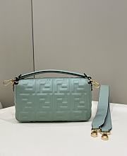 Fendi Baguette Mint Green Nappa Leather Bag size 26×5×13 cm - 4