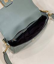 Fendi Baguette Mint Green Nappa Leather Bag size 26×5×13 cm - 2