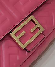 Fendi Baguette Pink Nappa Leather Bag size 26×5×13 cm - 6