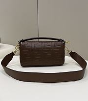 Fendi Baguette Brown Nappa Leather Bag size 26×5×13 cm - 5