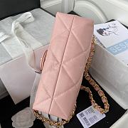 Chanel Flap Bag Pink Lambskin AS3499 size 18x23x9 cm - 6