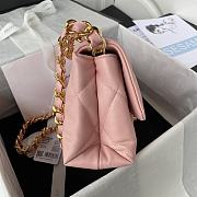 Chanel Flap Bag Pink Lambskin AS3499 size 18x23x9 cm - 4