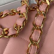 Chanel Flap Bag Pink Lambskin AS3499 size 18x23x9 cm - 2