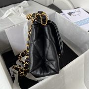 Chanel Flap Bag Black Lambskin AS3499 size 18x23x9 cm - 2