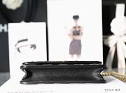 Chanel Wallet On Chain Black Lambskin size 10x17.2x3.3 cm - 4
