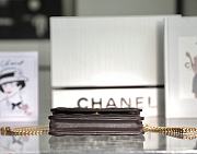 Chanel Wallet On Chain Brown Lambskin size 10x17.2x3.3 cm - 6