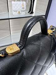 Chanel Small Flap Bag With Top Handle Black AS3652 size 17×20.5×6 cm - 5