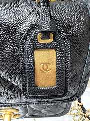 Chanel Small Flap Bag With Top Handle Black AS3652 size 17×20.5×6 cm - 3