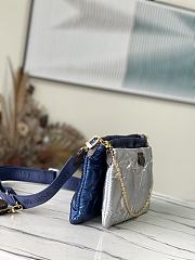 Louis Vuitton Maxi Multi Pochette Accessoires Navy Blue/Silver Recycled Metallic Nylon - 3