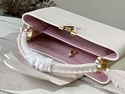 Louis Vuitton Capucines MM Cream Beige/Pearly Pink Taurillon Leather 31.5 cm - 6