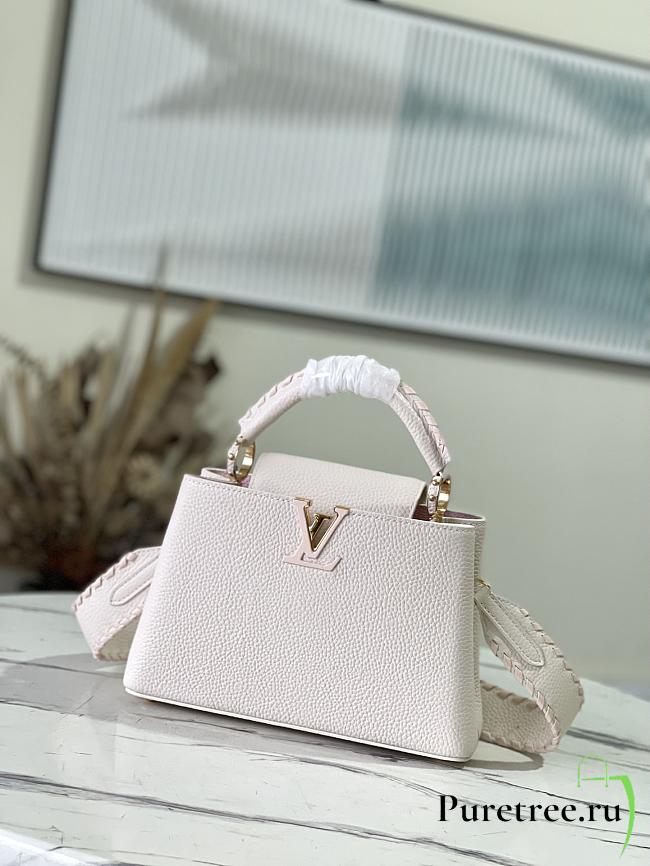 Louis Vuitton Capucines BB Cream Beige/Pearly Pink Taurillon Leather 27cm - 1