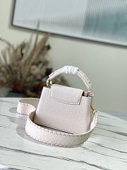 Louis Vuitton Capucines Mini Cream Beige/Pearly Pink Taurillon Leather 21cm - 4