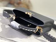 Louis Vuitton Capucines BB Black/Etain Metallic Gray Taurillon Leather 27cm - 6