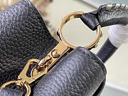 Louis Vuitton Capucines BB Black/Etain Metallic Gray Taurillon Leather 27cm - 5