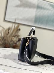Louis Vuitton Capucines BB Black/Etain Metallic Gray Taurillon Leather 27cm - 3