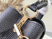 Louis Vuitton Capucines Mini Black/Etain Metallic Gray Taurillon Leather 21cm - 6