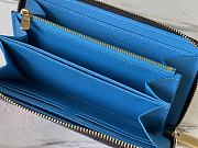 Louis Vuitton Zippy Wallet Blue M81630 size 19.5 x 10.5x 2.5 cm  - 6