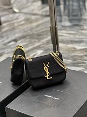 YSL Jamie Mini Chain Bag Black Jersey 698162 size 16×13×5 cm - 6