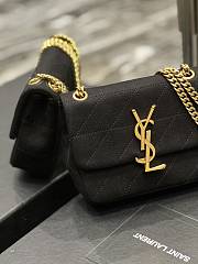 YSL Jamie Mini Chain Bag Black Jersey 698162 size 16×13×5 cm - 5