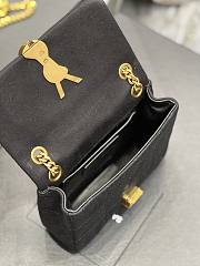 YSL Jamie Mini Chain Bag Black Jersey 698162 size 16×13×5 cm - 4