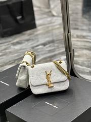 YSL Jamie Mini Chain Bag White Jersey 698162 size 16×13×5 cm - 6